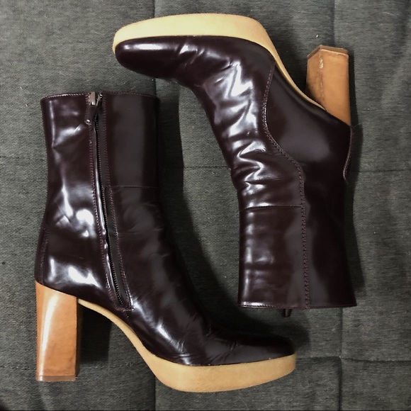 Tods burgundy boots - Picture 2 of 6